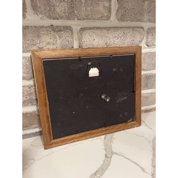 Vintage Framed Watercolor Art Painting Winter Scene Snow Signed CH 2002 Matted - Picture 5 of 16